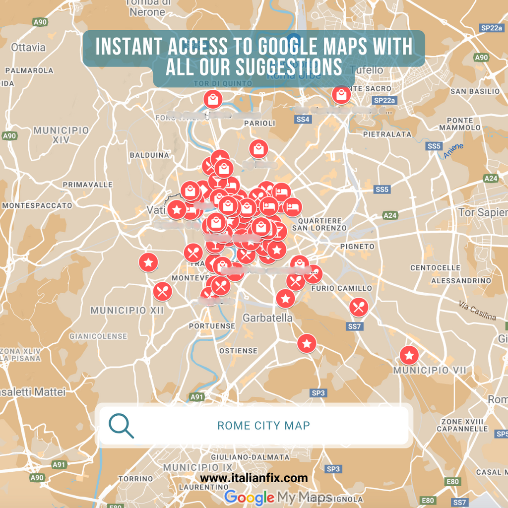 Rome City Map - 2025 Edition | Shop.ItalianFix